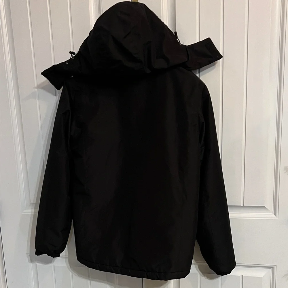 Camel Crown Men's Large Black Waterproof Hooded Ski Jacket